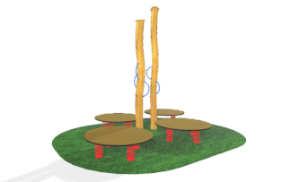 Wackelplattenkombi 4er